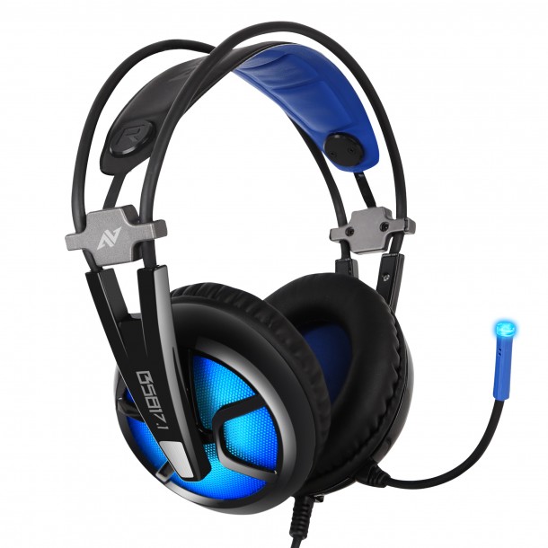 B581 가상 7.1 BLUE LED 초경량 게이밍 헤드셋 | ABKO