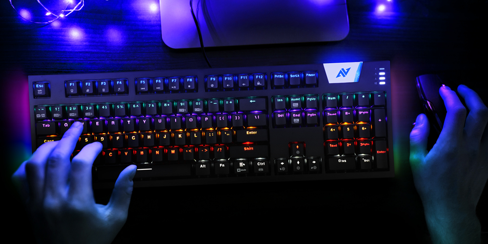 ABKONCORE K660 ARC 사이드 RGB 기계식 키보드